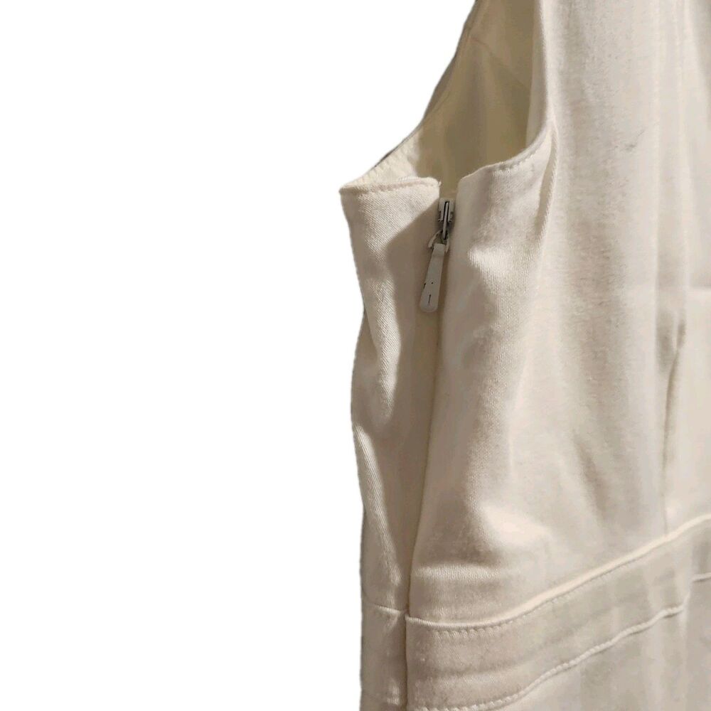 Lilly Pulitzer Ashlyn Sleeveless Shift Dress Resort White Gold Embroidery Size 2 - Picture 7 of 8